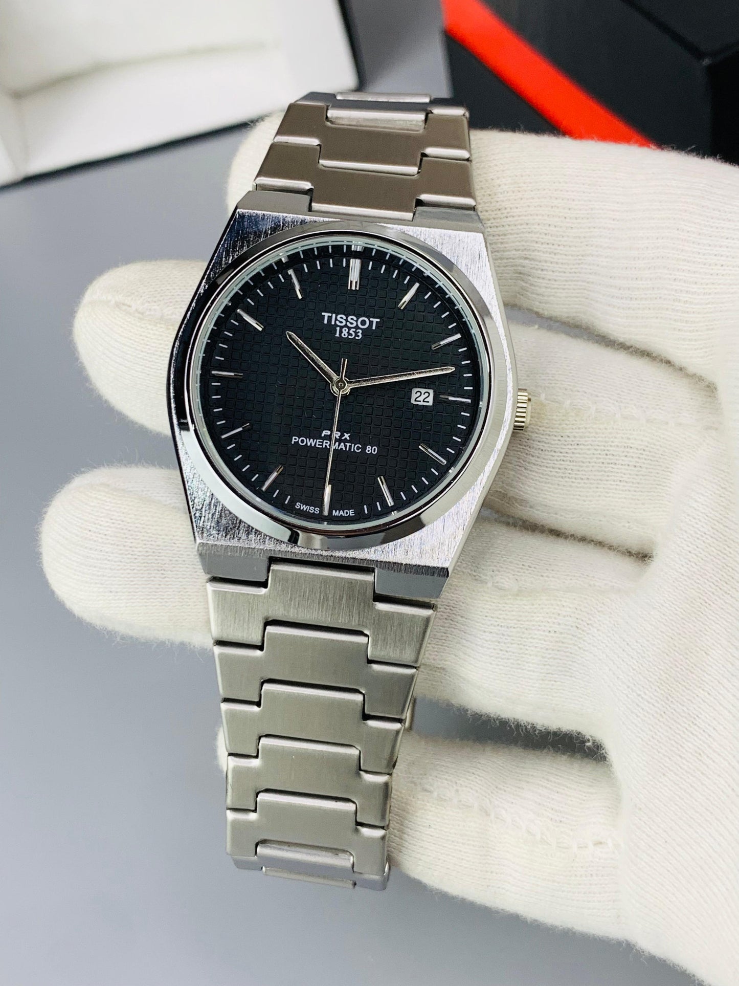 Tissot PRX Powermatic 80 – Black Dial Automatic Stainless Steel Watch