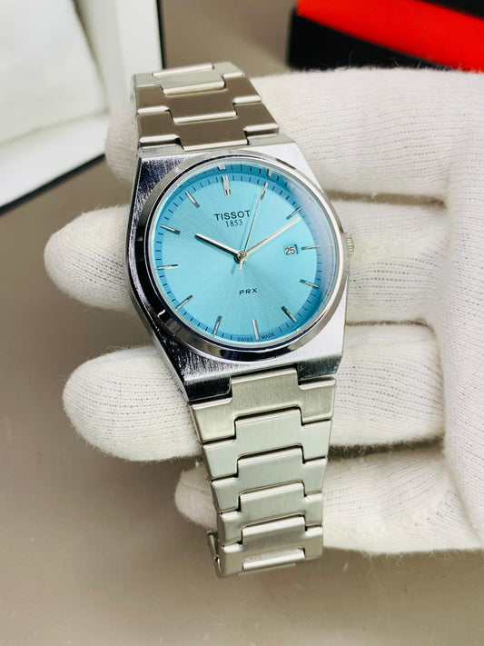 Tissot PRX Quartz – Ice Blue Dial Stainless Steel Watch