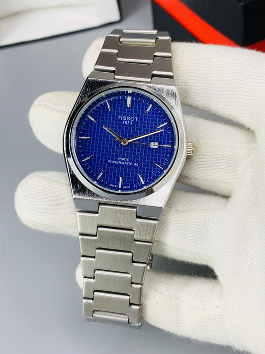 Tissot PRX Powermatic 80 – Blue Waffle Dial Automatic Watch