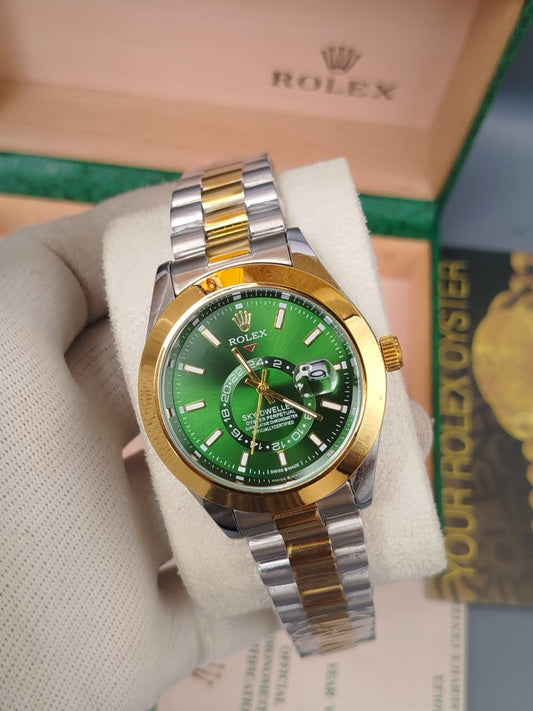 Rolex Sky-Dweller – Green Dial Two-Tone Oyster Perpetual Watch
